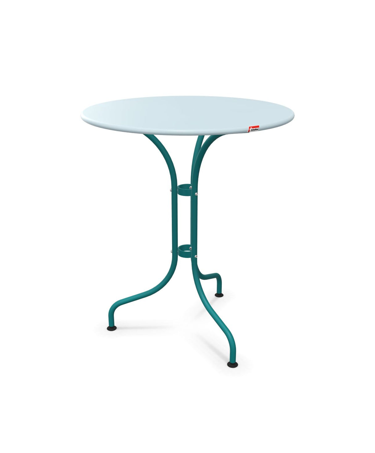 Schaffner St. Moritz Table repas rabattable Ø60cm Bleu Pastel 51 Bleu Kali 56
