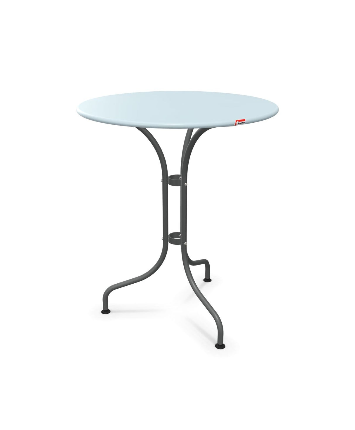 Schaffner St. Moritz Table repas rabattable Ø60cm Bleu Pastel 51 Graphite 73