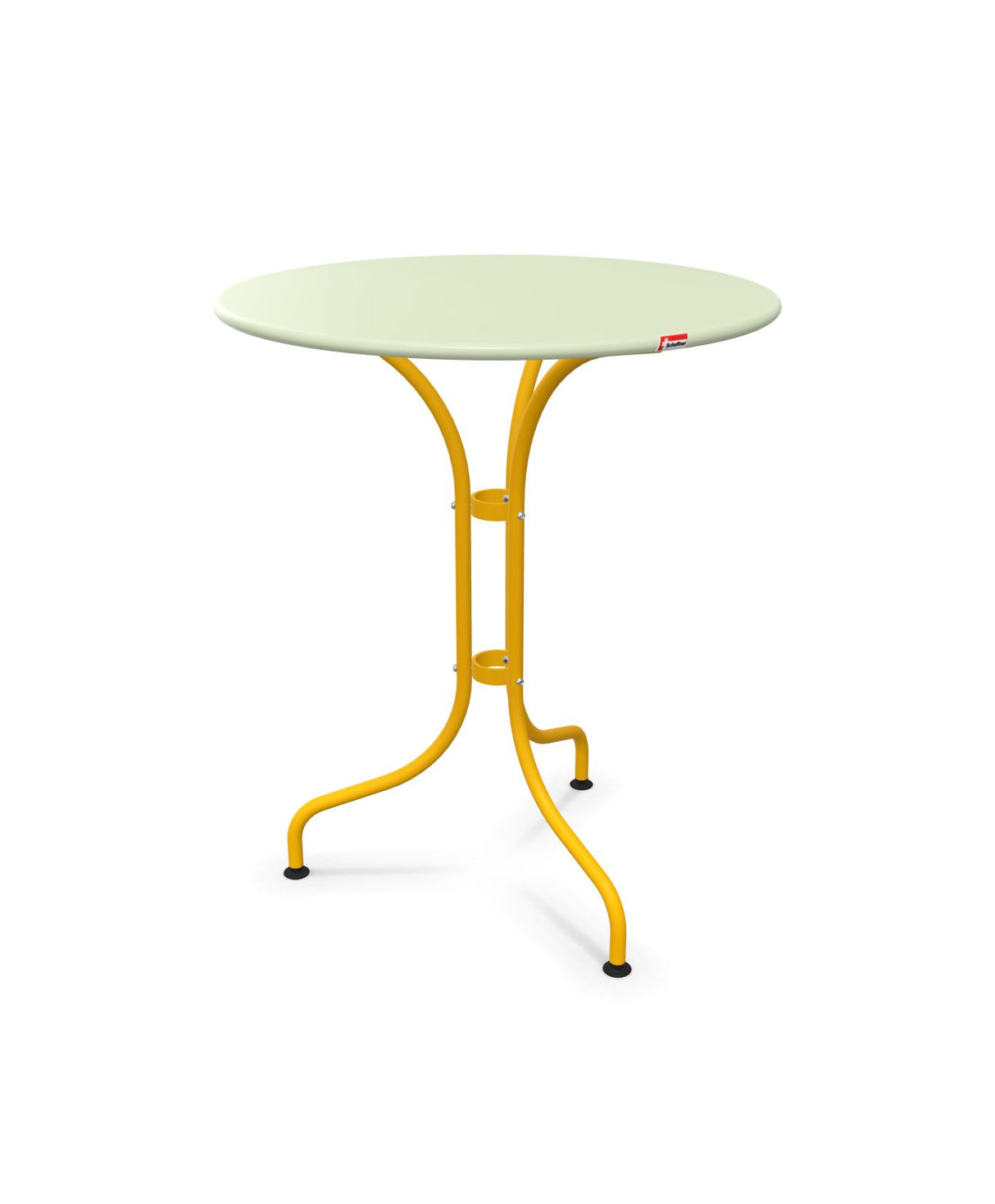 Schaffner St. Moritz Table repas rabattable Ø60cm Vert Pastel 64 Jaune 11