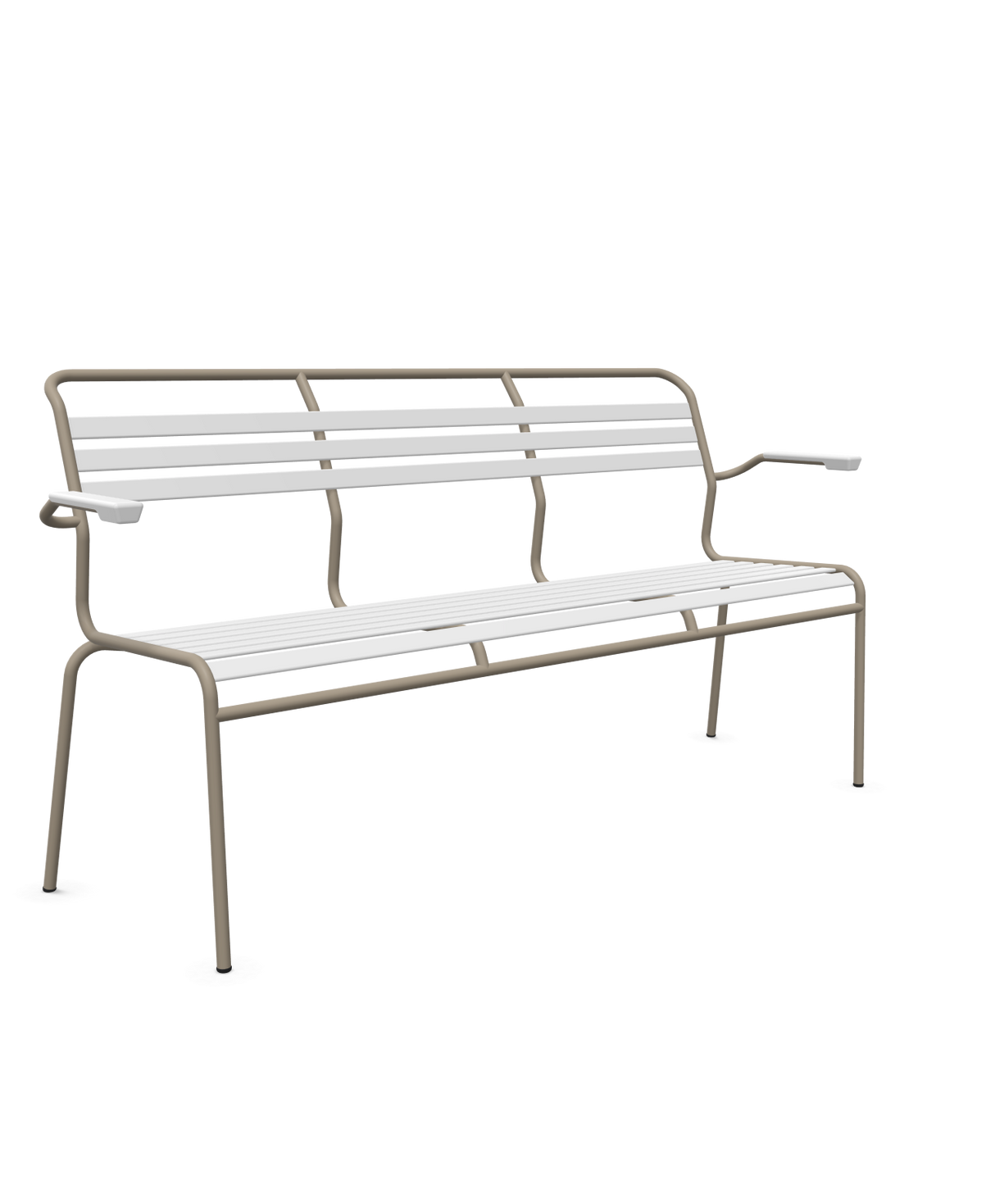 Schaffner Säntis Banc à lattes 3 places avec accoudoirs