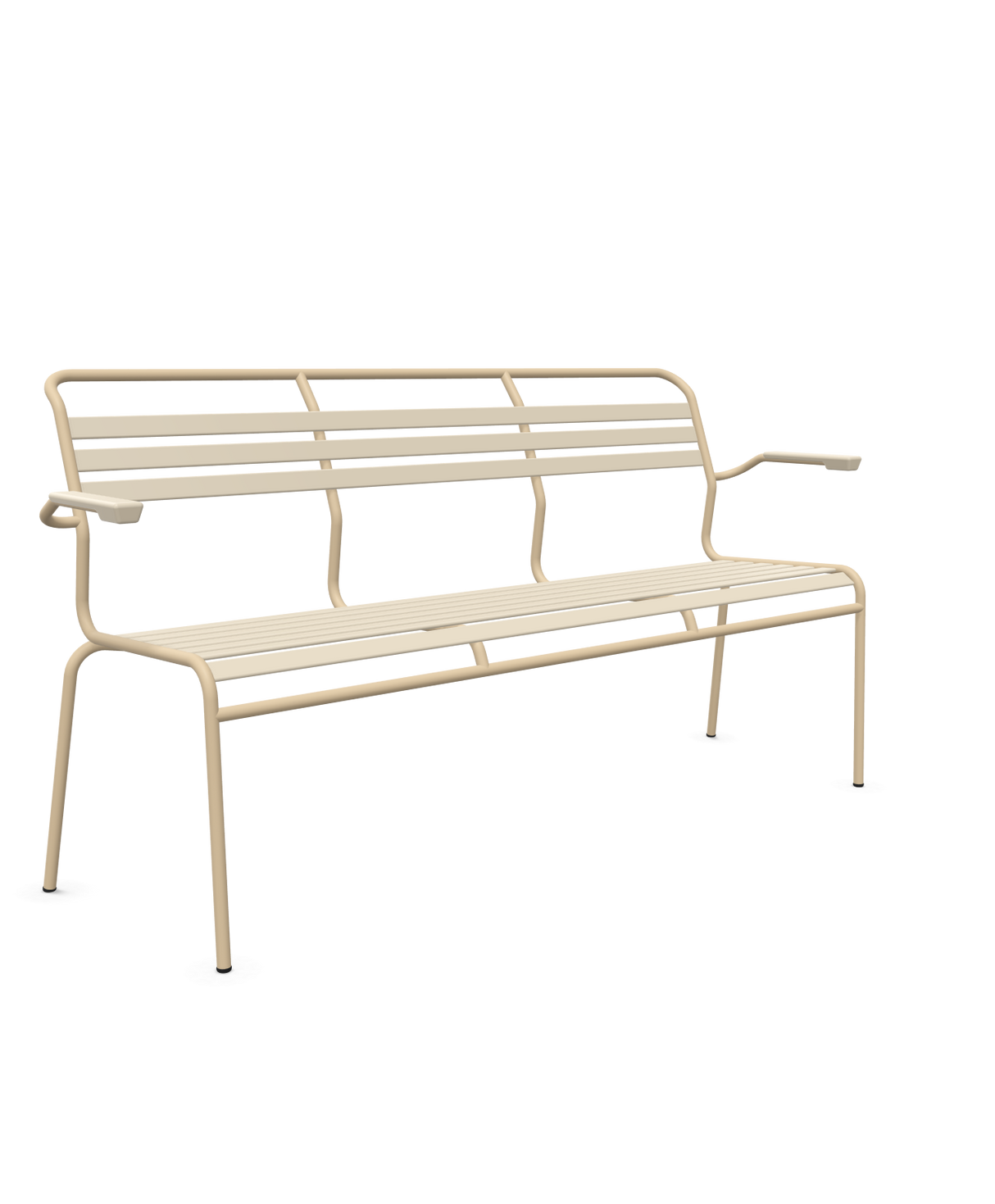 Schaffner Säntis Banc à lattes 3 places avec accoudoirs