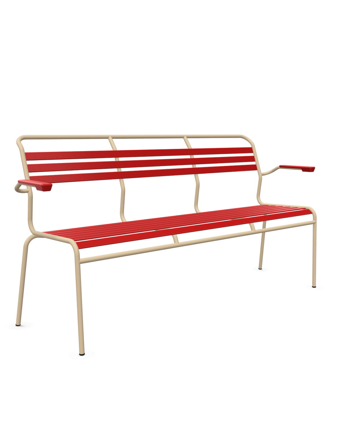 Schaffner Säntis Banc à lattes 3 places avec accoudoirs