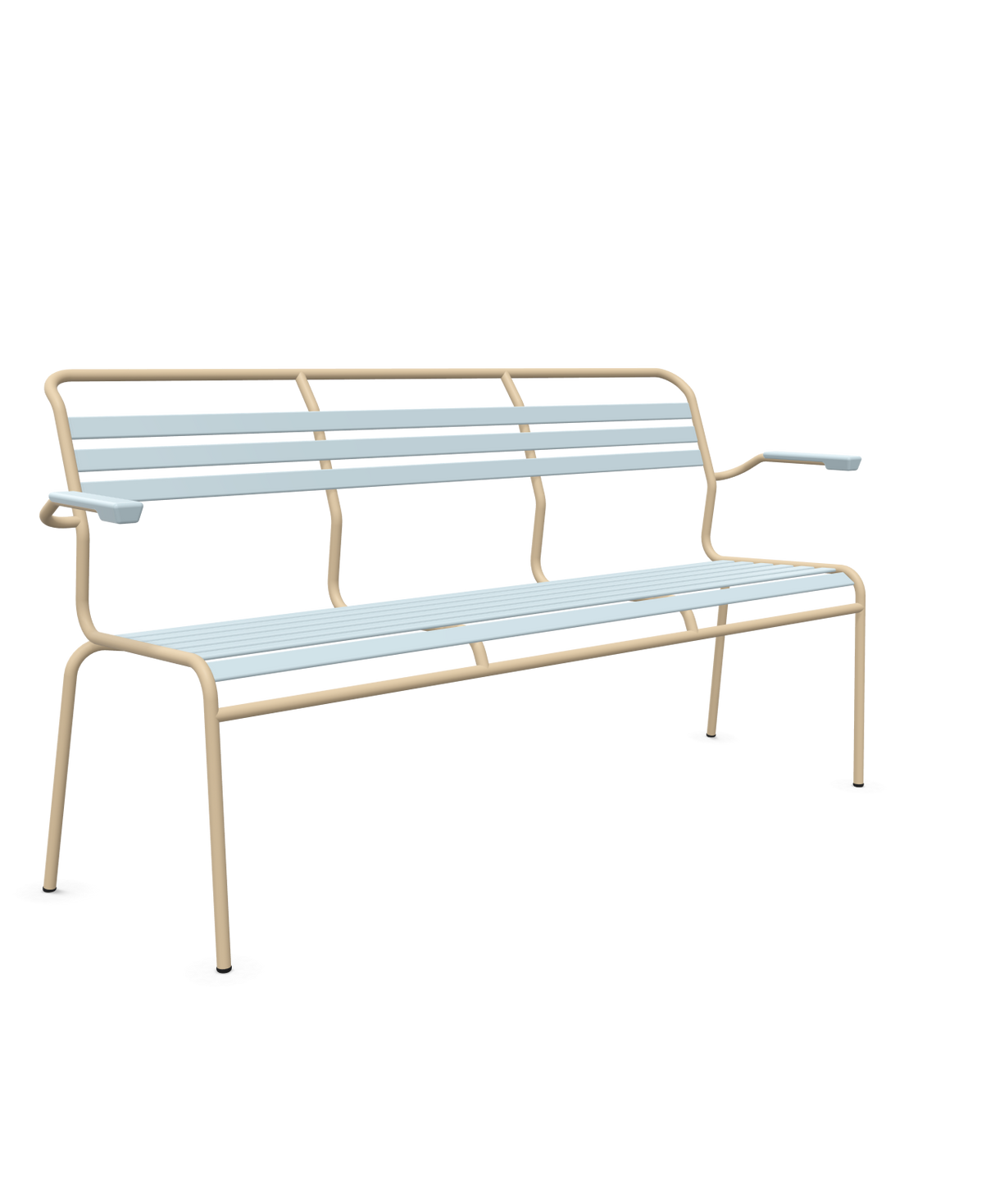Schaffner Säntis Banc à lattes 3 places avec accoudoirs