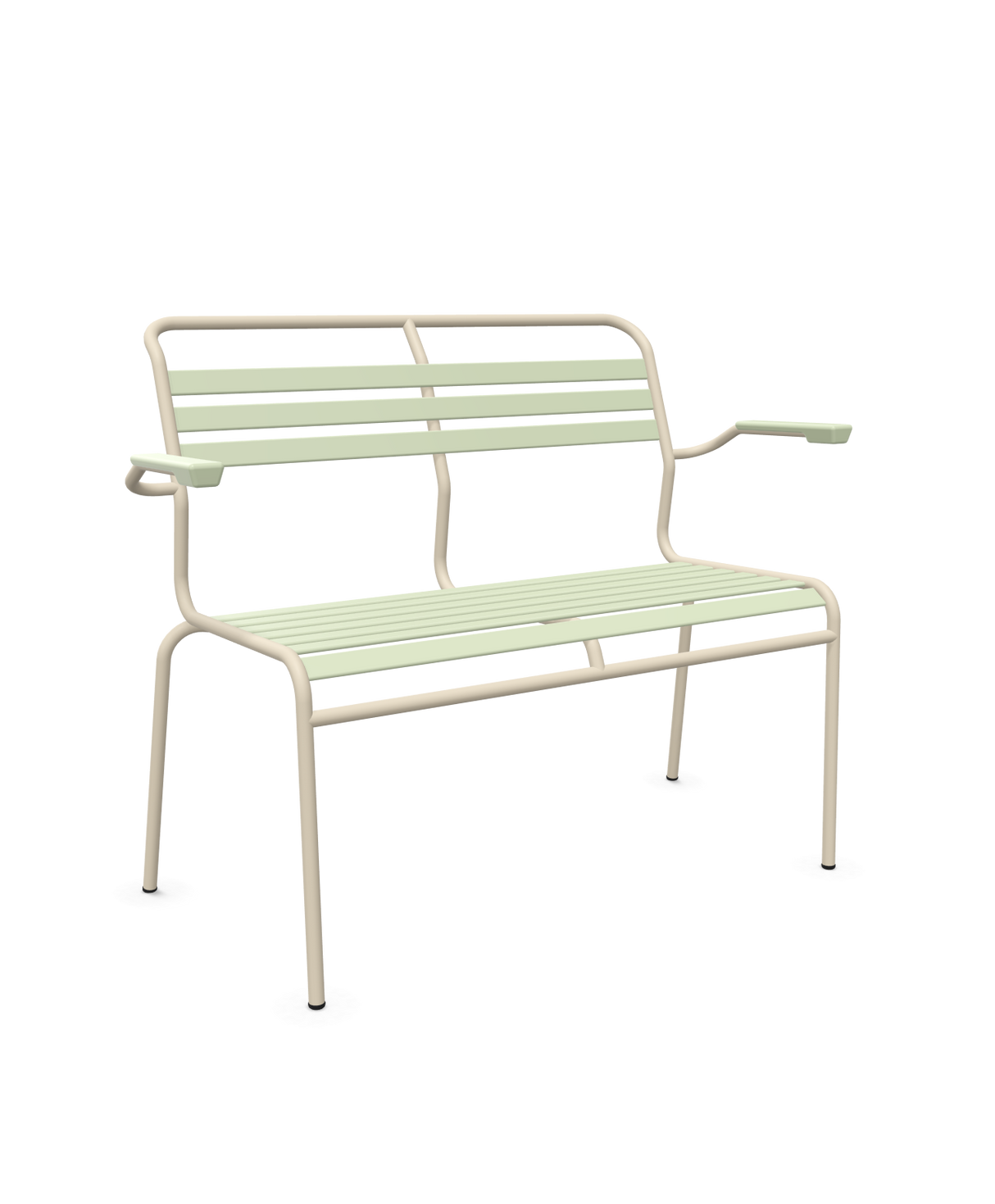 Schaffner Säntis Banc à lattes 2 places avec accoudoirs