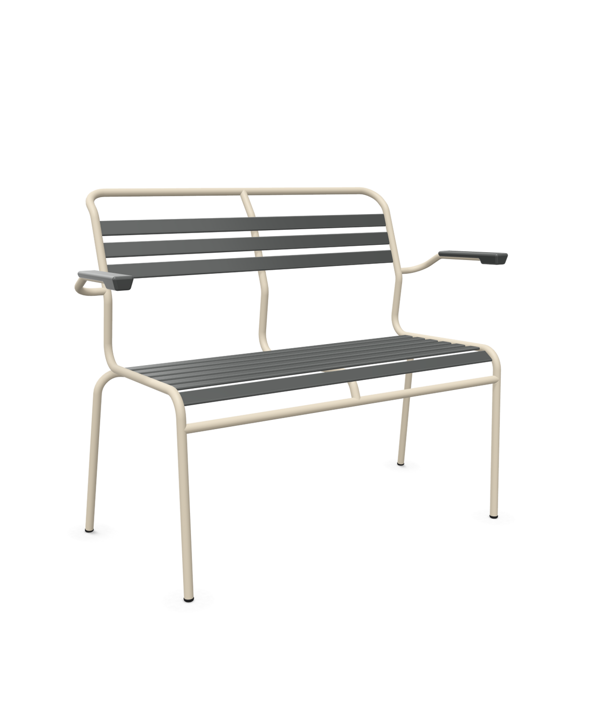 Schaffner Säntis Banc à lattes 2 places avec accoudoirs