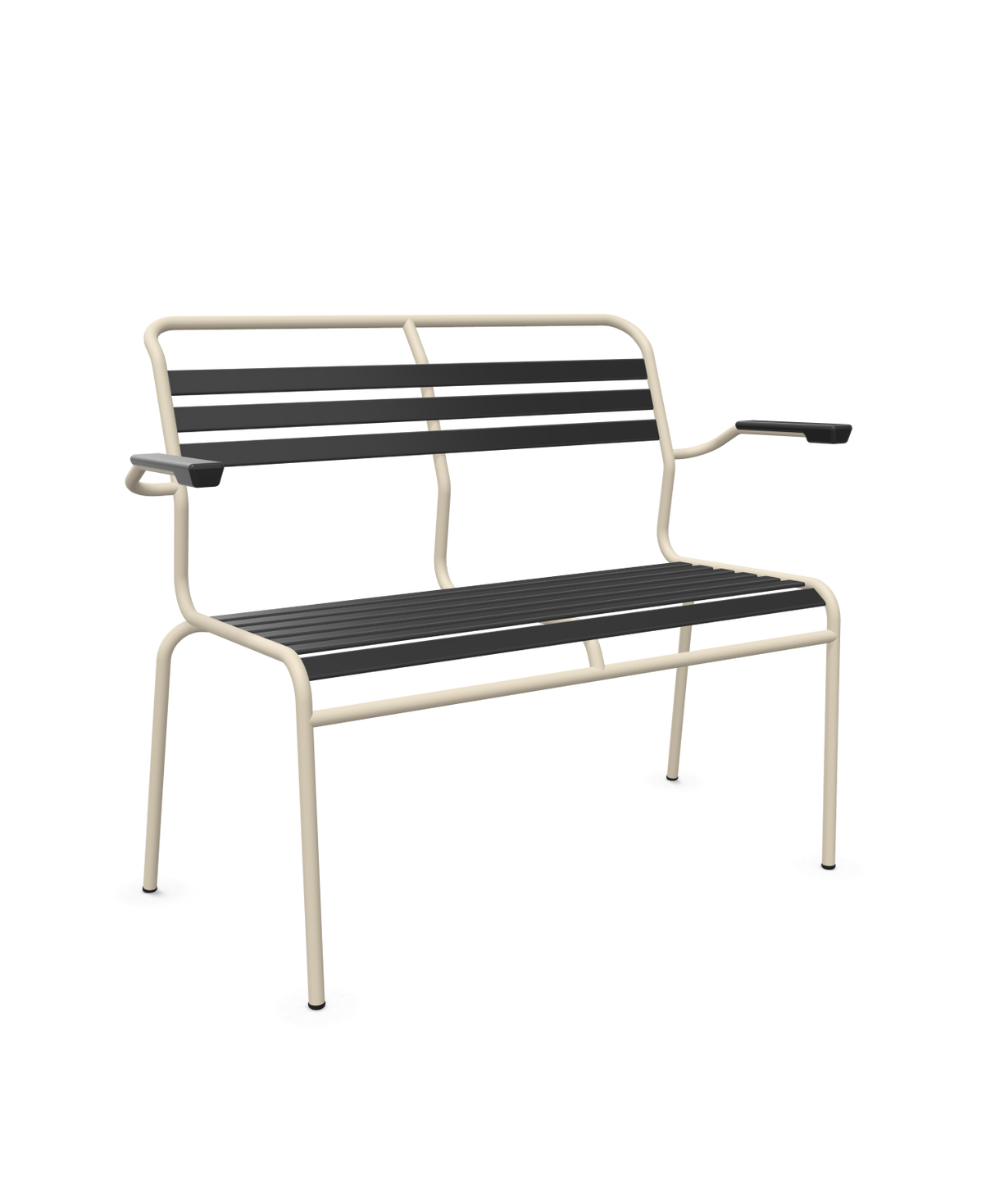 Schaffner Säntis Banc à lattes 2 places avec accoudoirs
