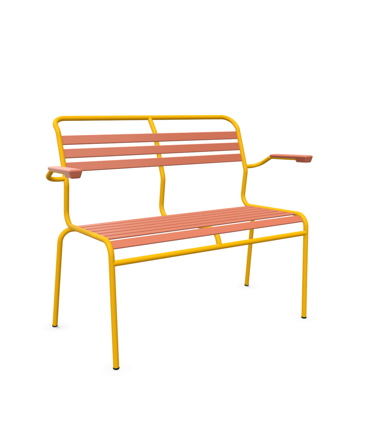 Schaffner Säntis Banc à lattes 2 places avec accoudoirs