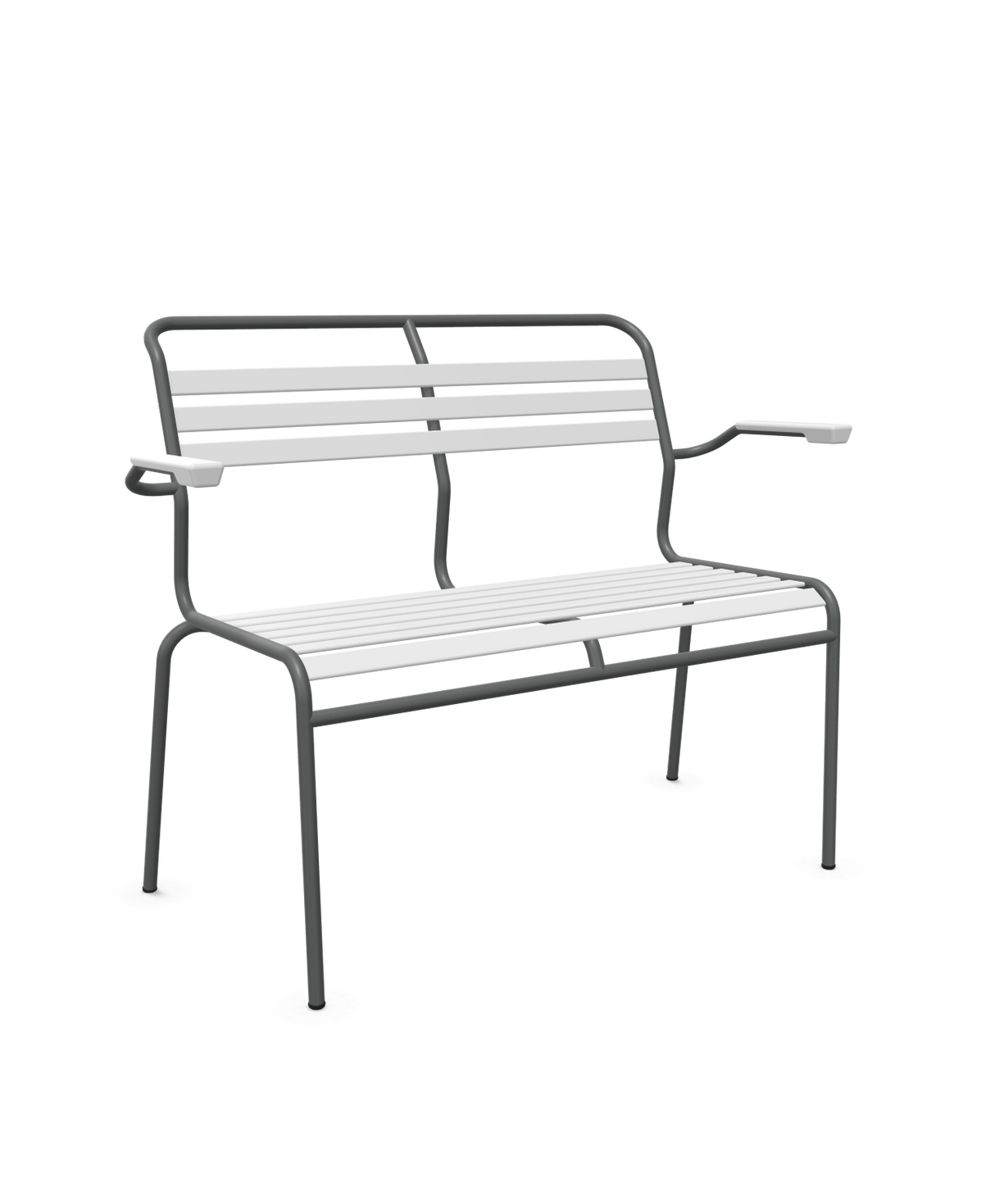 Schaffner Säntis Banc à lattes 2 places avec accoudoirs