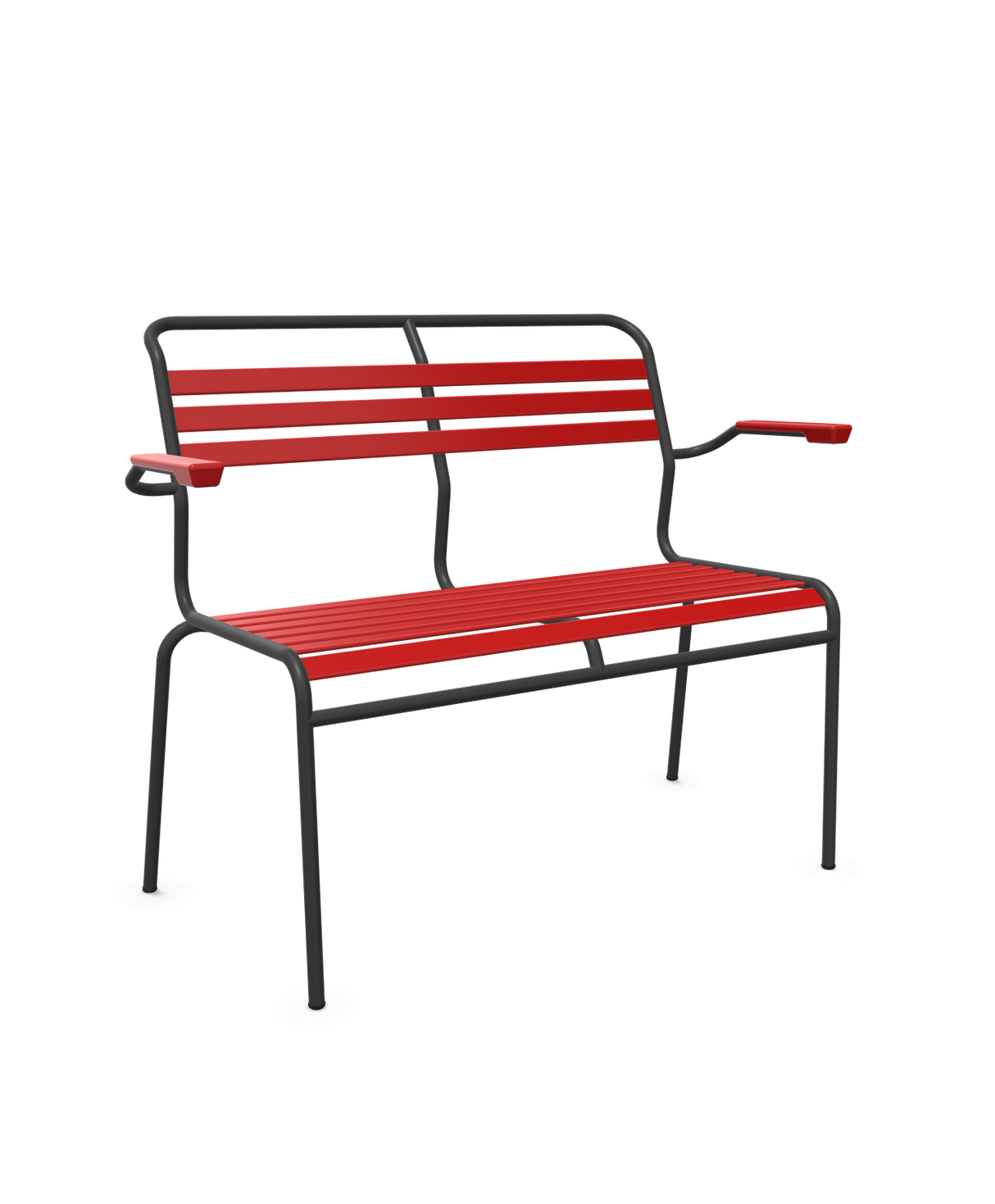 Schaffner Säntis Banc à lattes 2 places avec accoudoirs