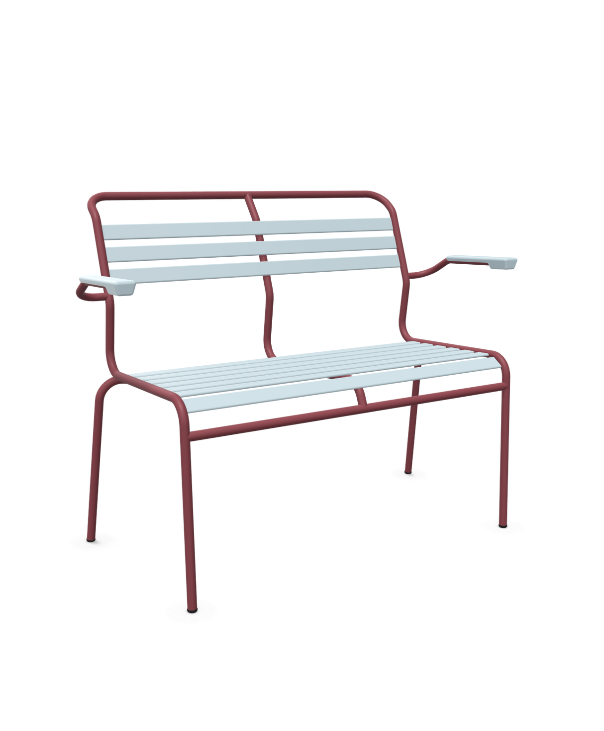 Schaffner Säntis Banc à lattes 2 places avec accoudoirs