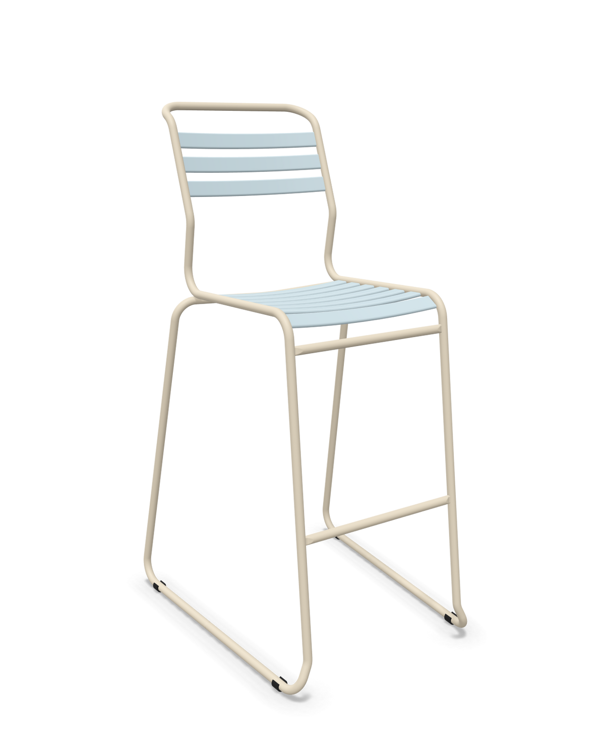 Schaffner Säntis Hocker Freischwinger mit Lattenrost