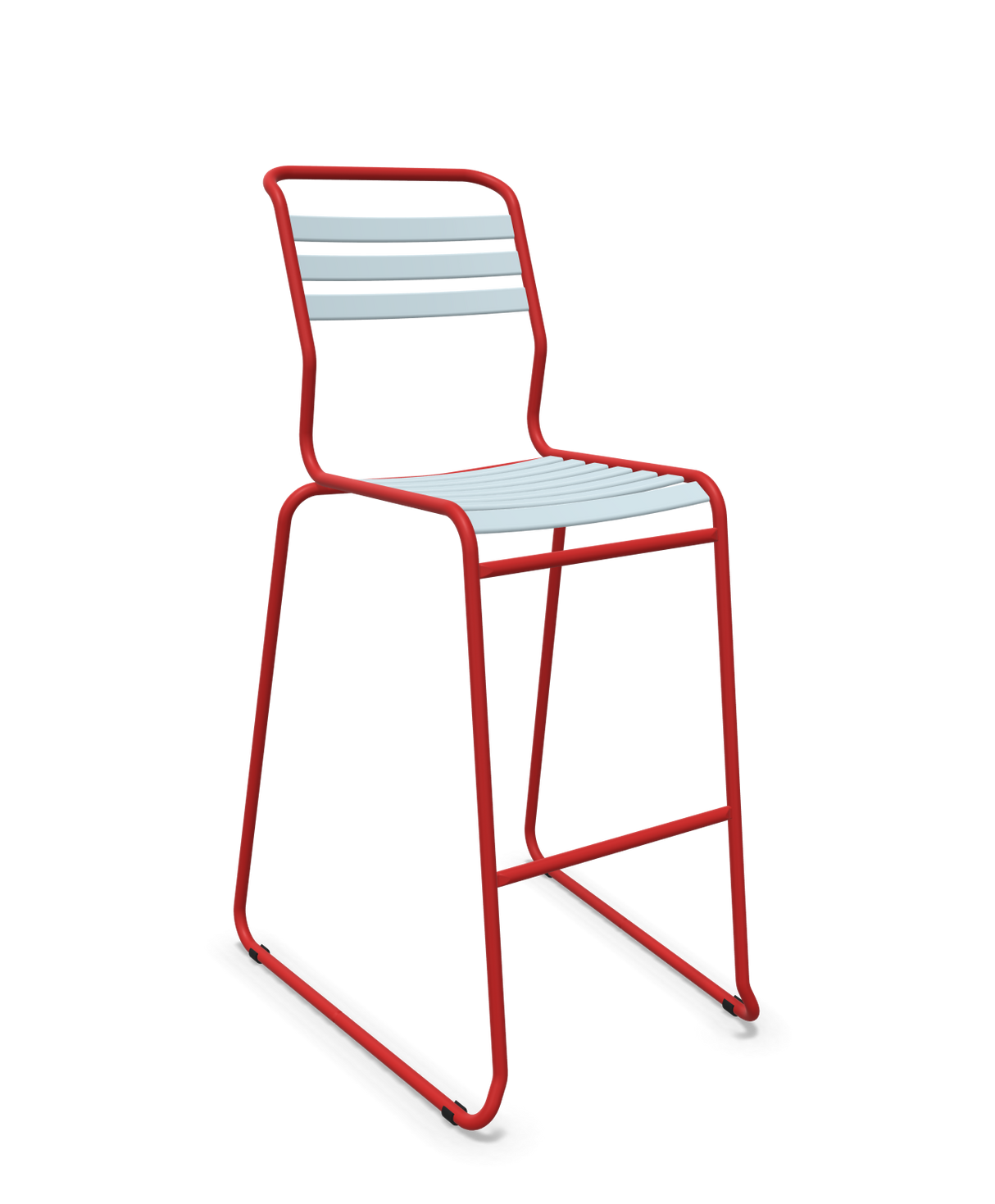 Schaffner Säntis Hocker Freischwinger mit Lattenrost