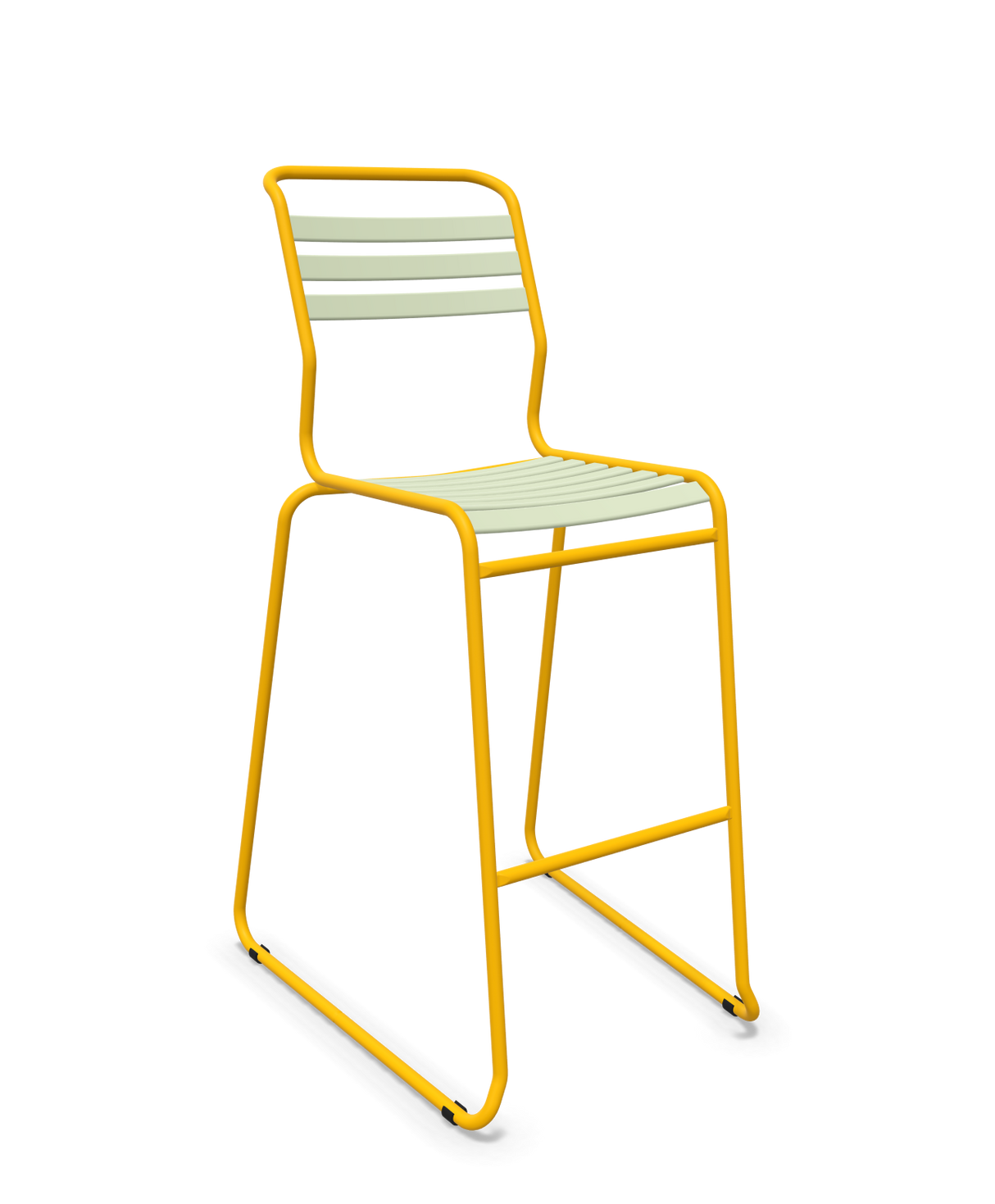 Schaffner Säntis Hocker Freischwinger mit Lattenrost