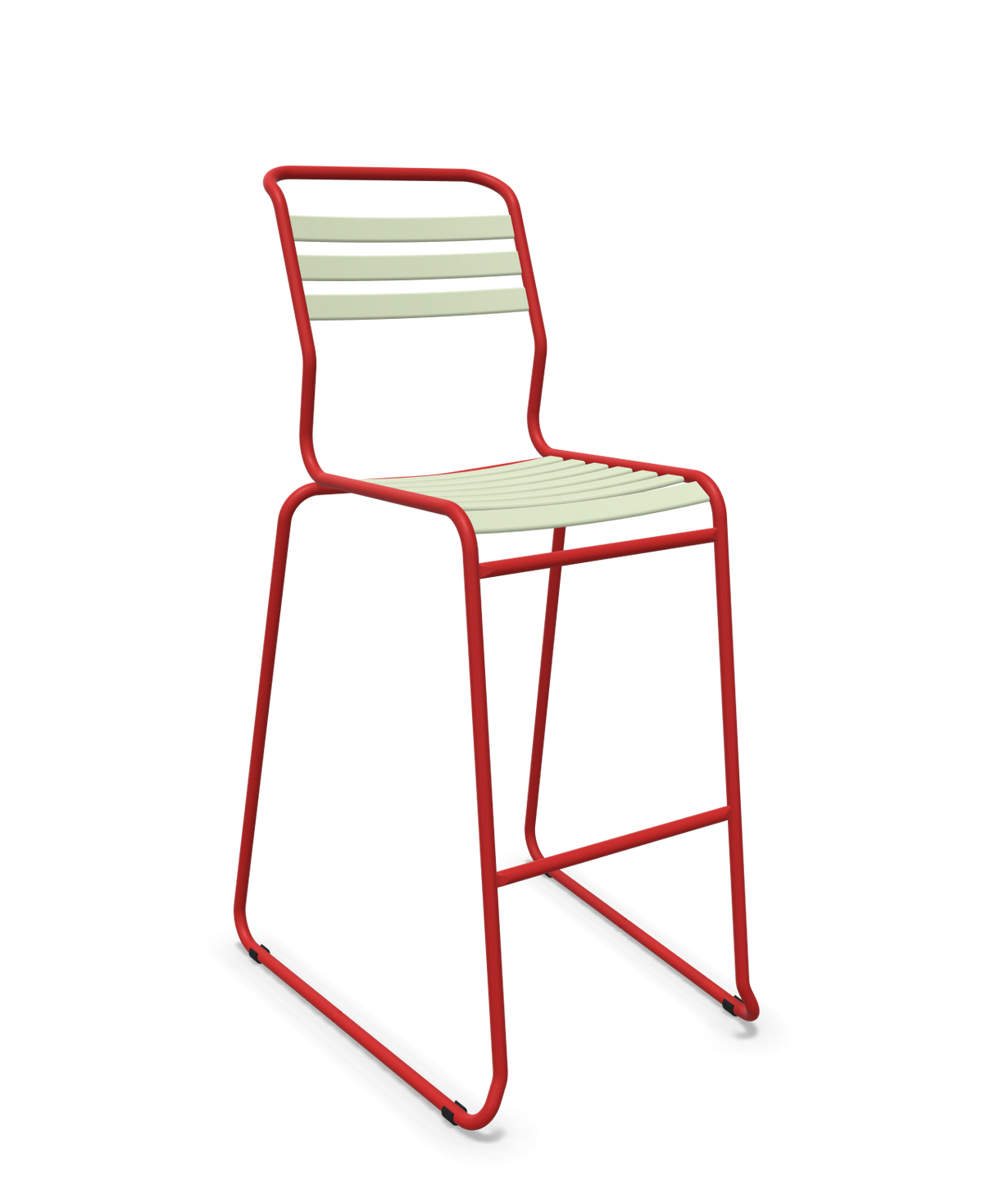 Schaffner Säntis Hocker Freischwinger mit Lattenrost