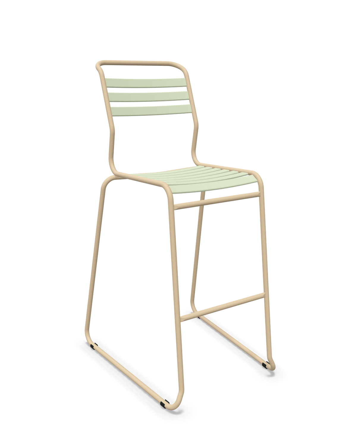 Schaffner Säntis Hocker Freischwinger mit Lattenrost