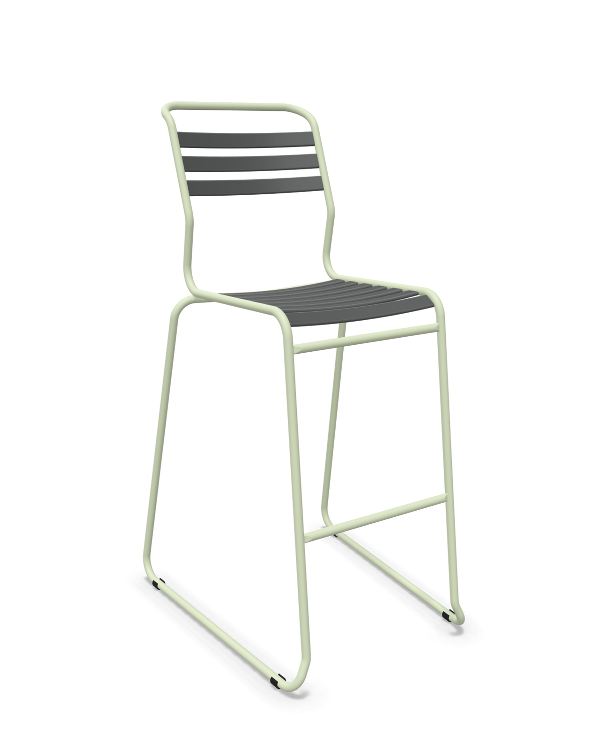 Schaffner Säntis Hocker Freischwinger mit Lattenrost