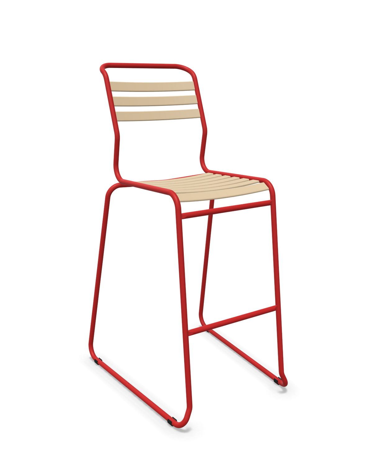 Schaffner Säntis Hocker Freischwinger mit Lattenrost