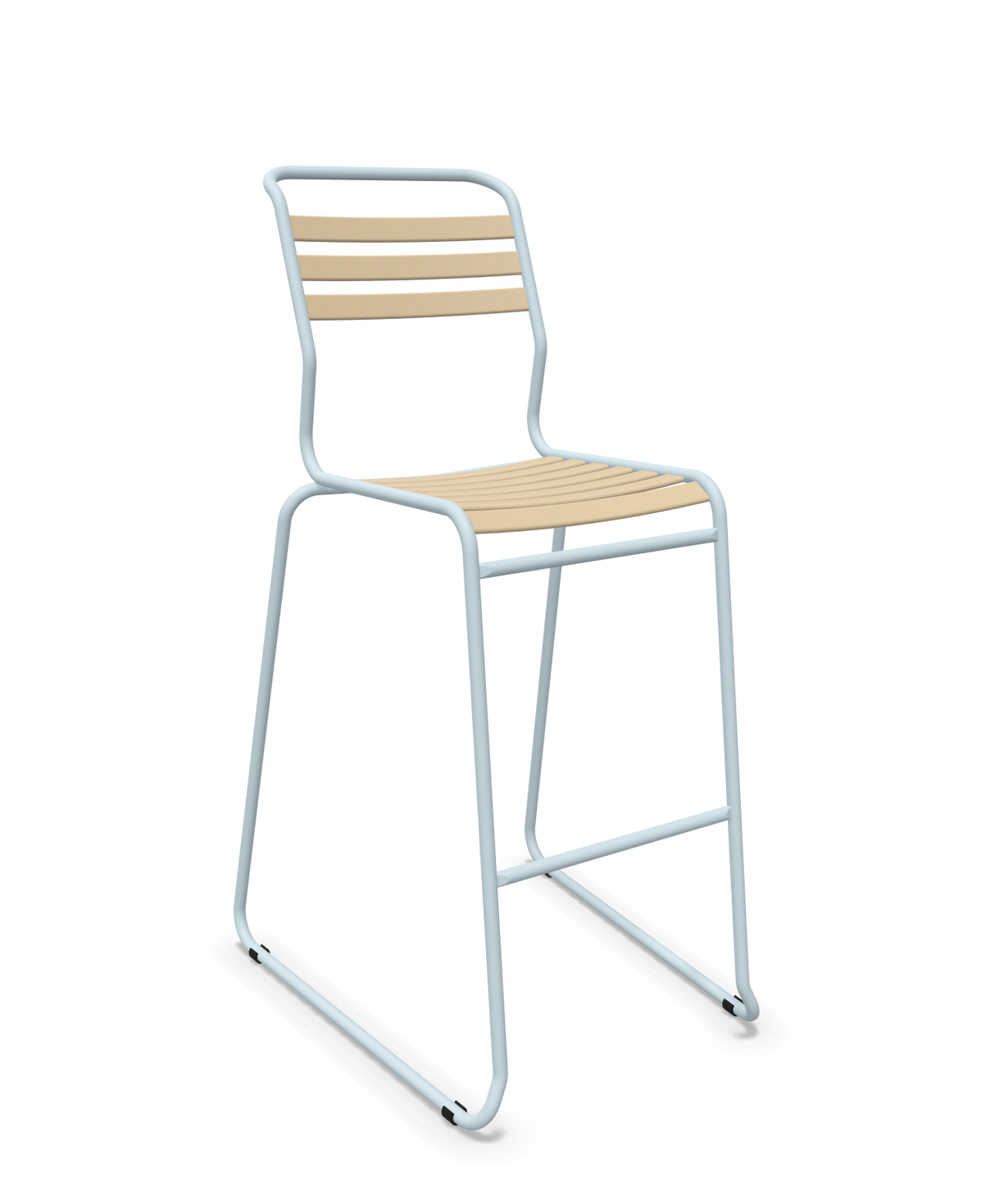 Schaffner Säntis Hocker Freischwinger mit Lattenrost