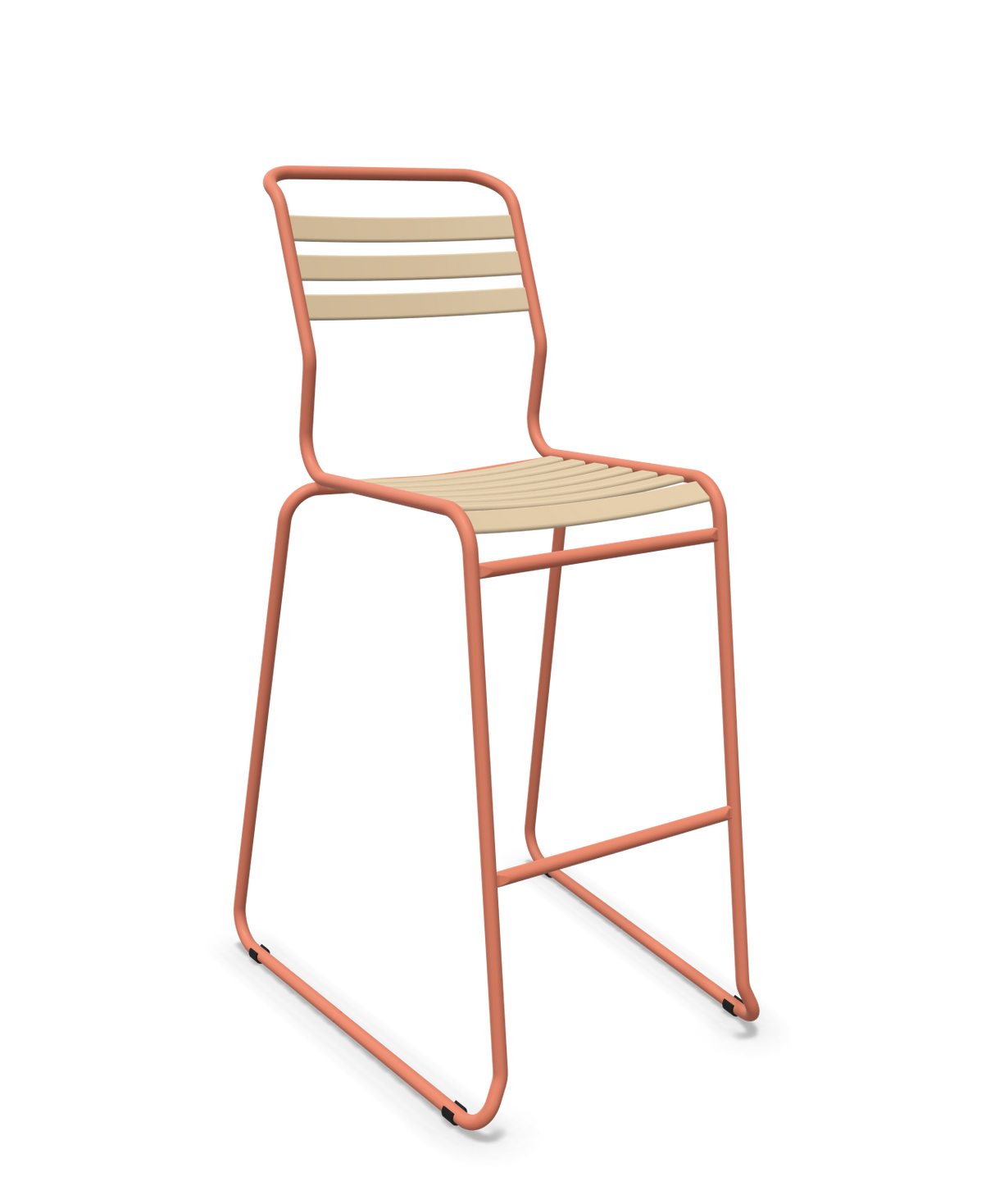 Schaffner Säntis Hocker Freischwinger mit Lattenrost