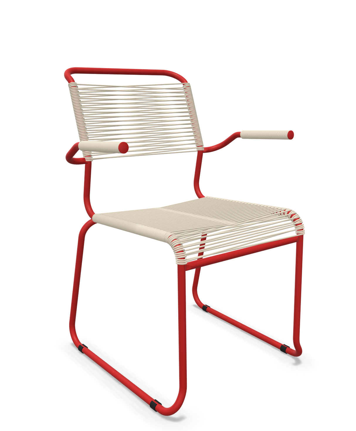 Schaffner Säntis Fauteuil repas Spaghetti pieds en luge