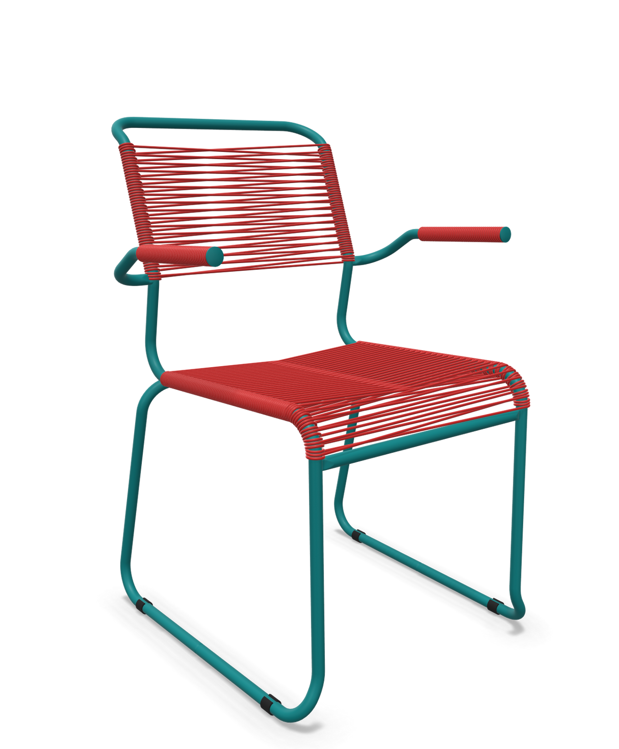 Schaffner Säntis Fauteuil repas Spaghetti pieds en luge