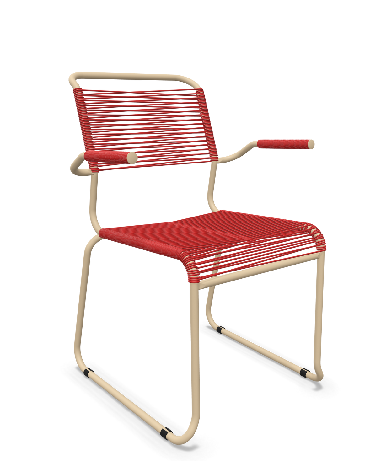 Schaffner Säntis Fauteuil repas Spaghetti pieds en luge