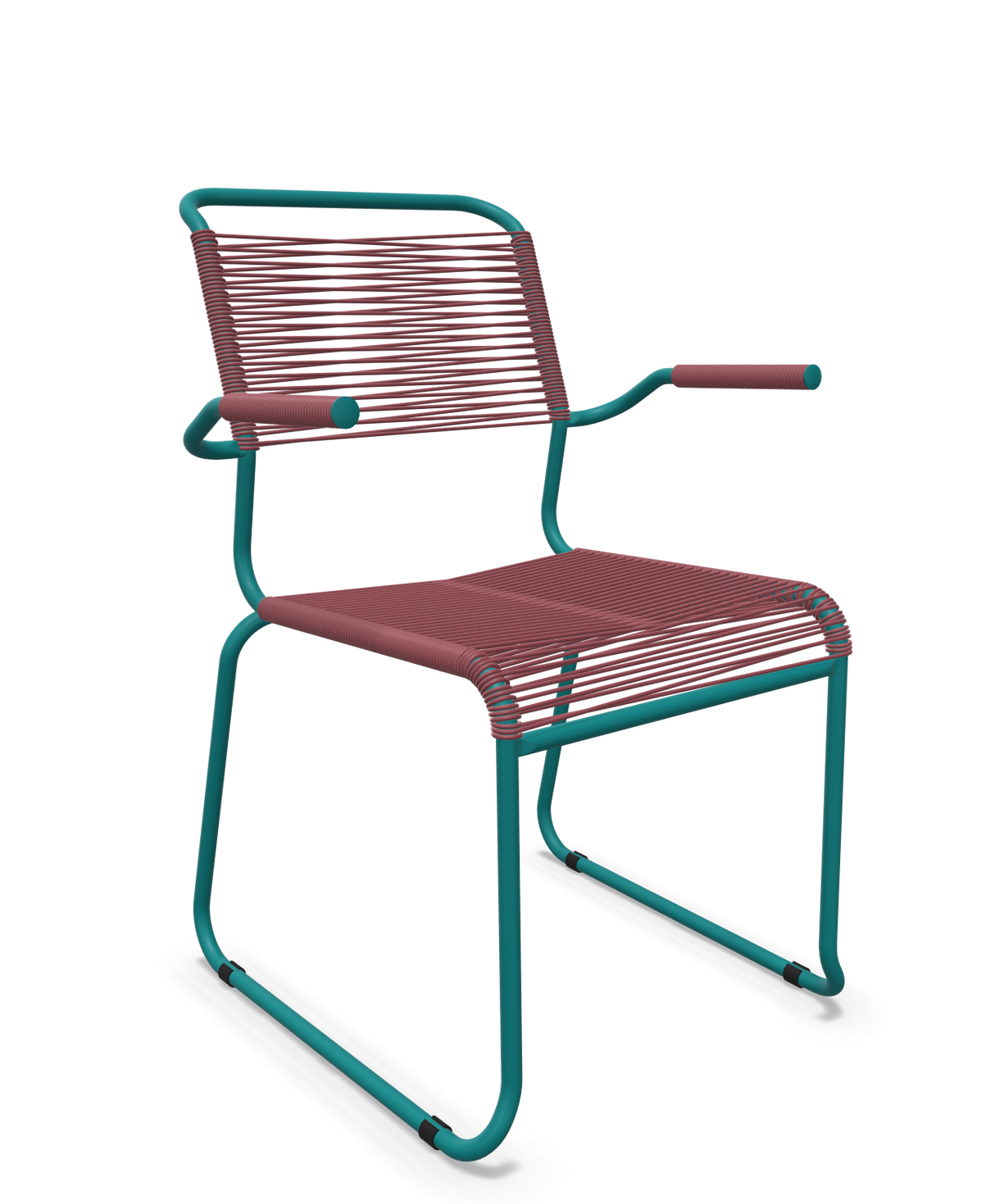 Schaffner Säntis Fauteuil repas Spaghetti pieds en luge