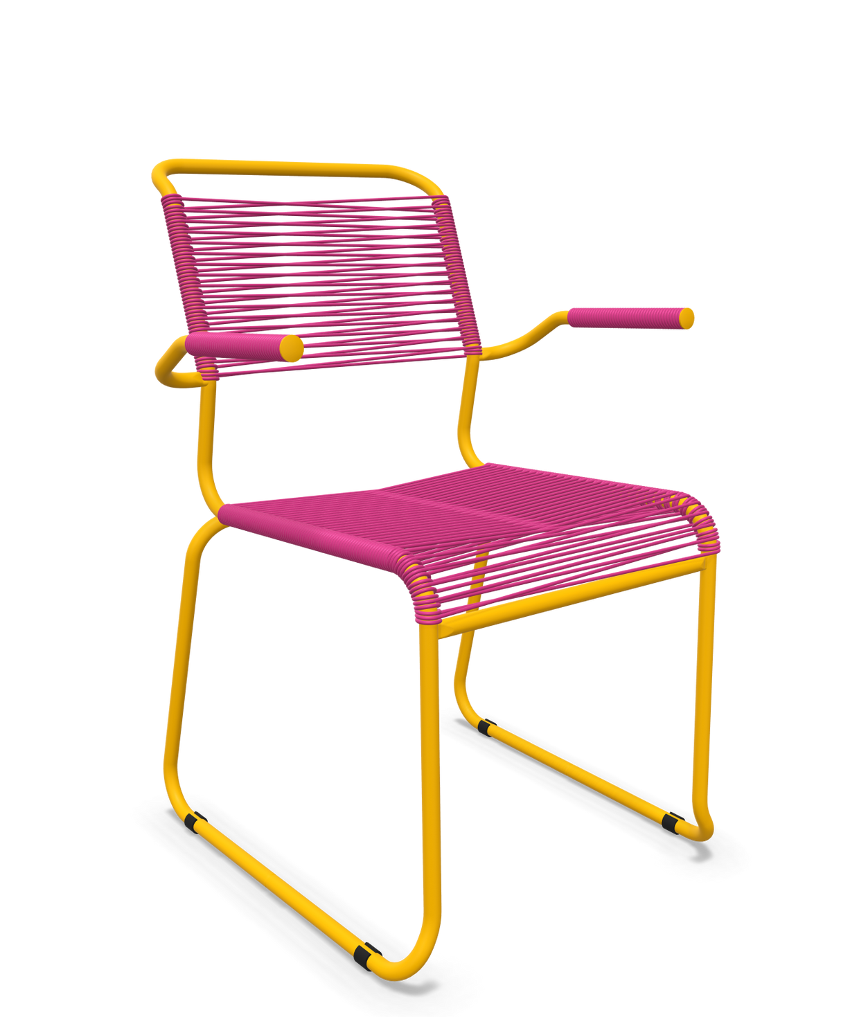 Schaffner Säntis Fauteuil repas Spaghetti pieds en luge