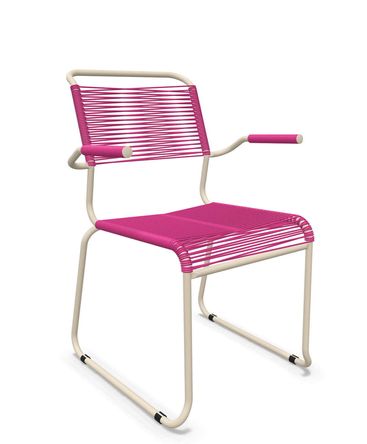 Schaffner Säntis Fauteuil repas Spaghetti pieds en luge