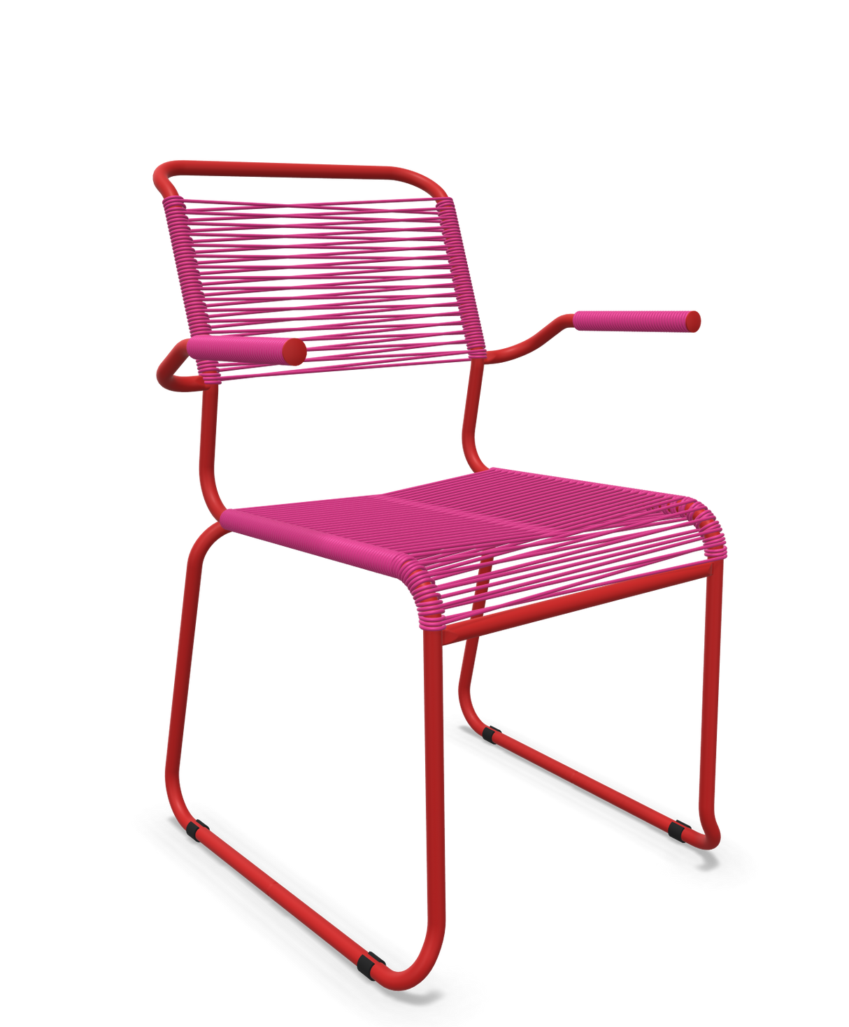 Schaffner Säntis Fauteuil repas Spaghetti pieds en luge