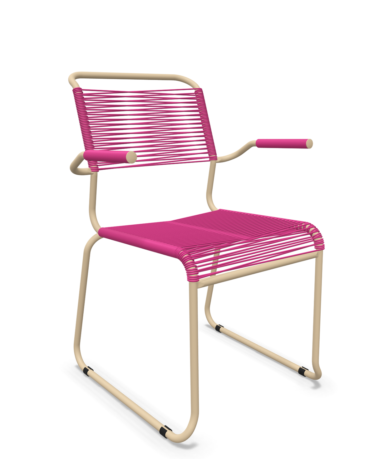 Schaffner Säntis Fauteuil repas Spaghetti pieds en luge