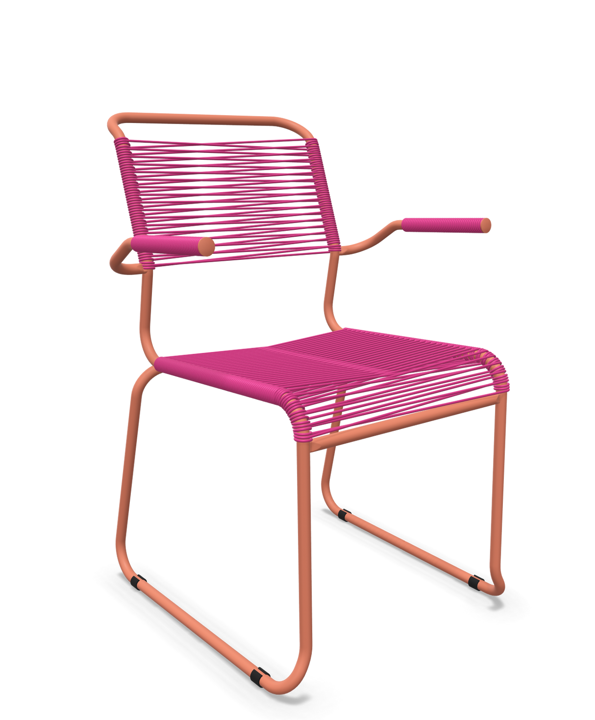 Schaffner Säntis Fauteuil repas Spaghetti pieds en luge