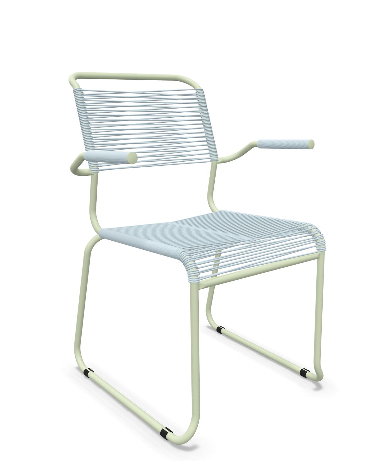 Schaffner Säntis Fauteuil repas Spaghetti pieds en luge