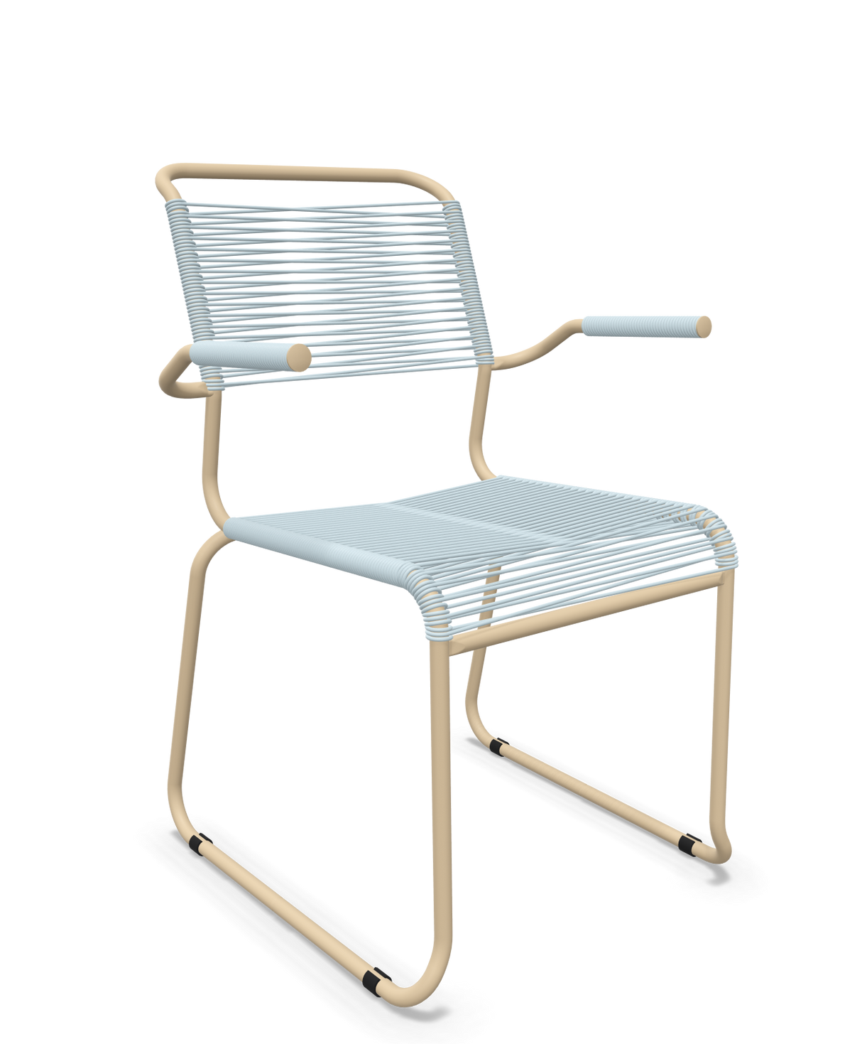 Schaffner Säntis Fauteuil repas Spaghetti pieds en luge