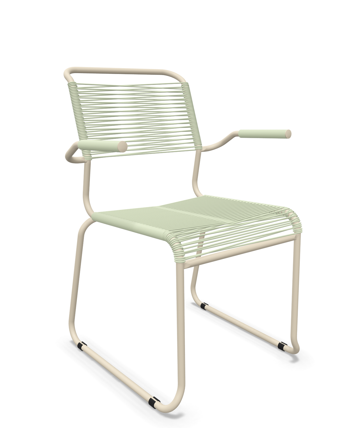 Schaffner Säntis Fauteuil repas Spaghetti pieds en luge