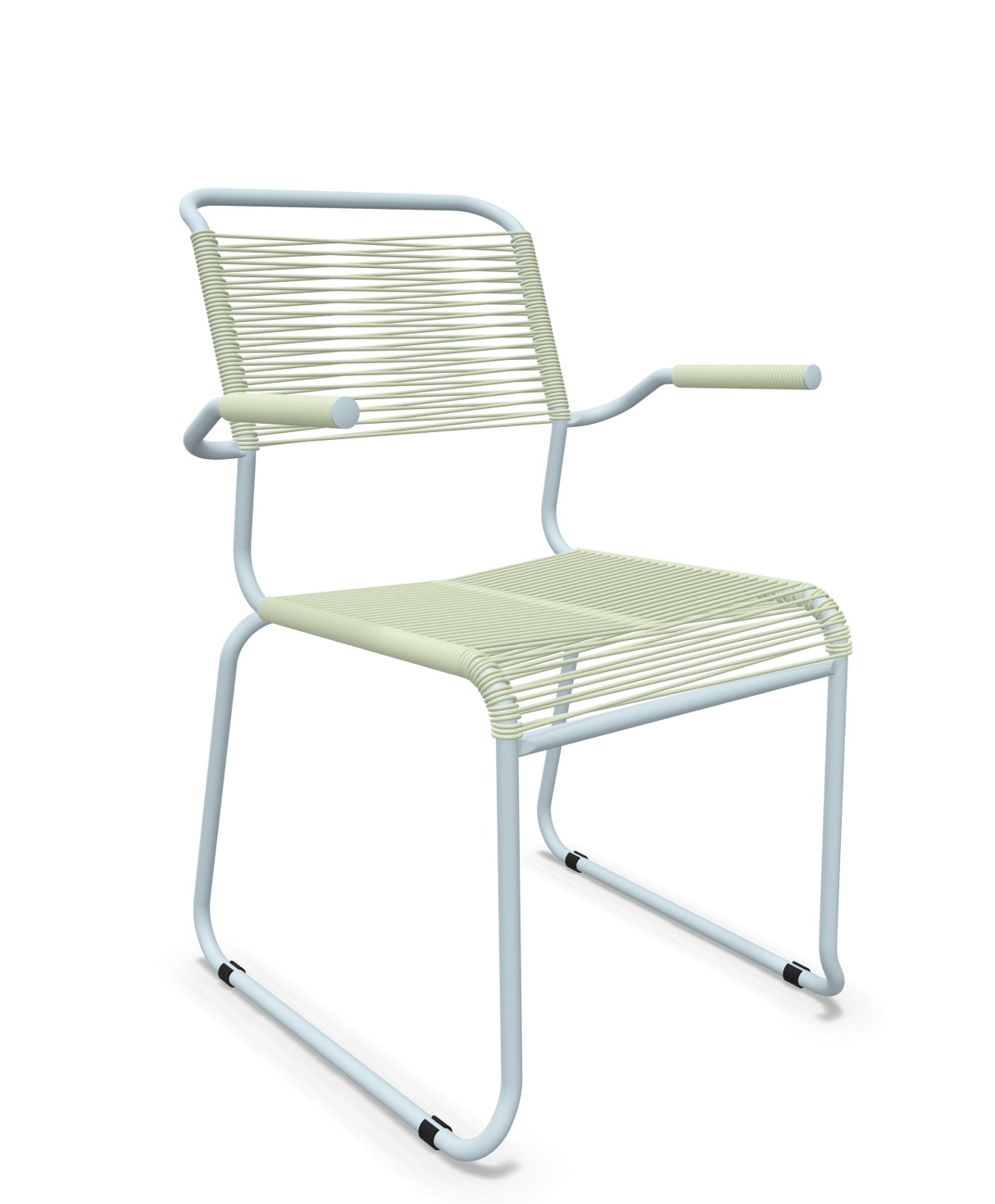 Schaffner Säntis Fauteuil repas Spaghetti pieds en luge