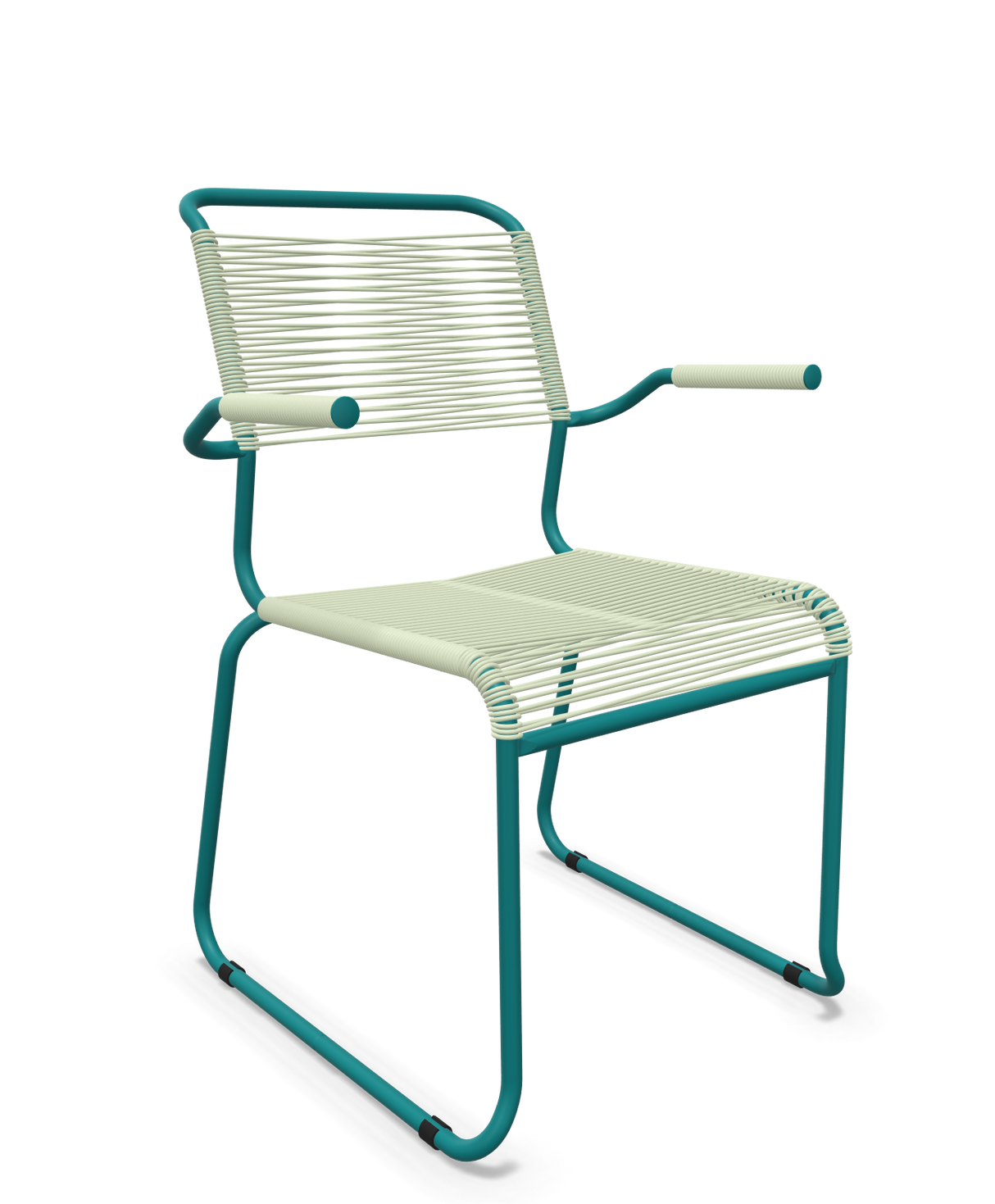 Schaffner Säntis Fauteuil repas Spaghetti pieds en luge