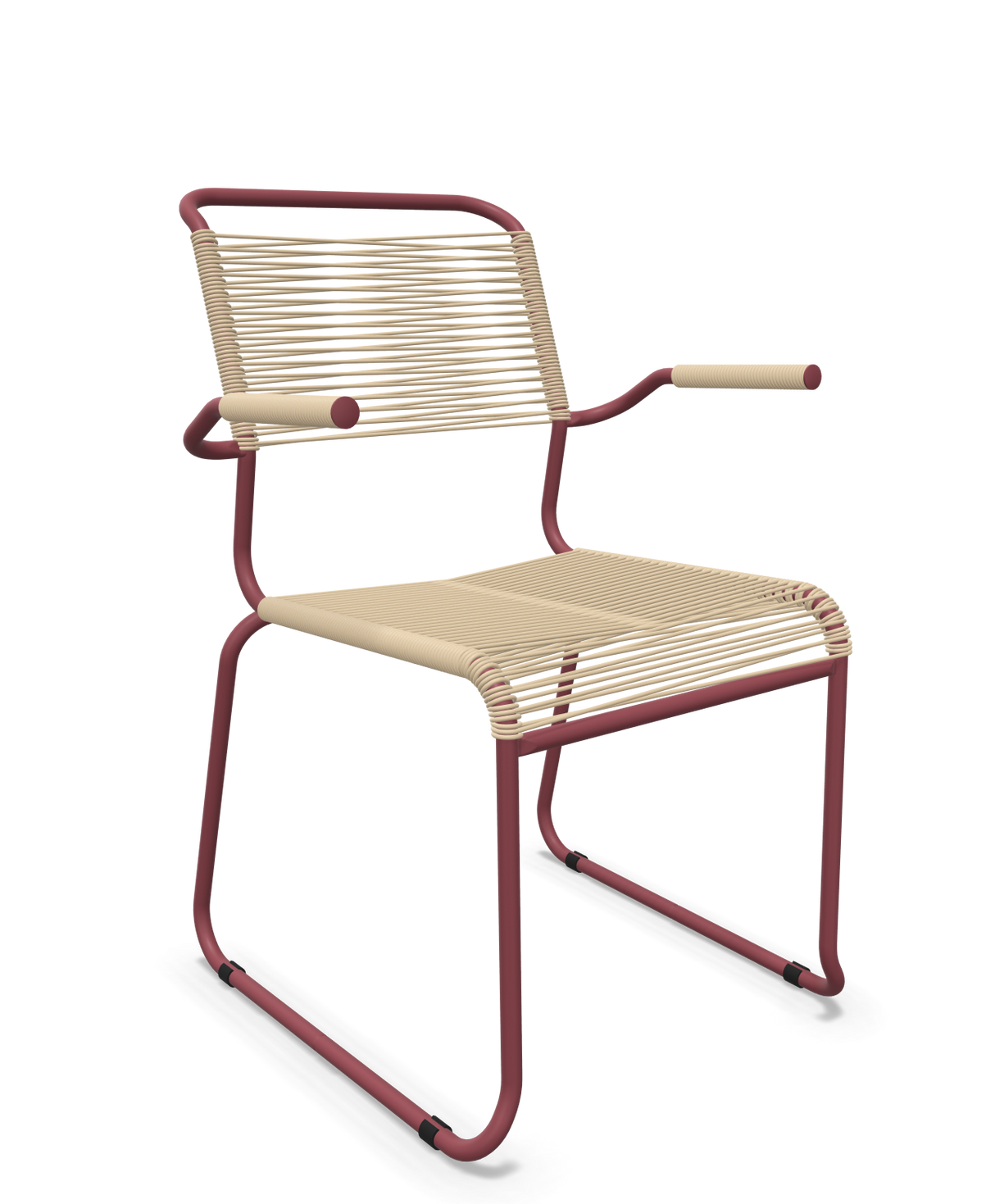 Schaffner Säntis Fauteuil repas Spaghetti pieds en luge
