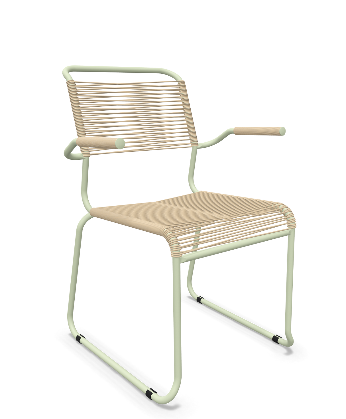 Schaffner Säntis Fauteuil repas Spaghetti pieds en luge