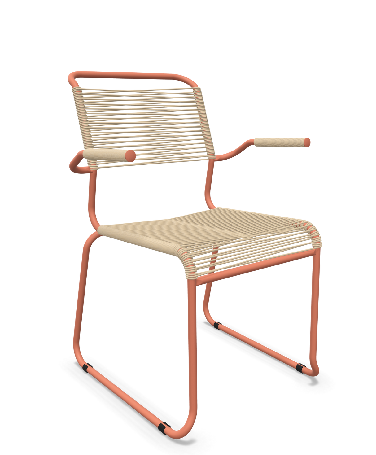 Schaffner Säntis Fauteuil repas Spaghetti pieds en luge