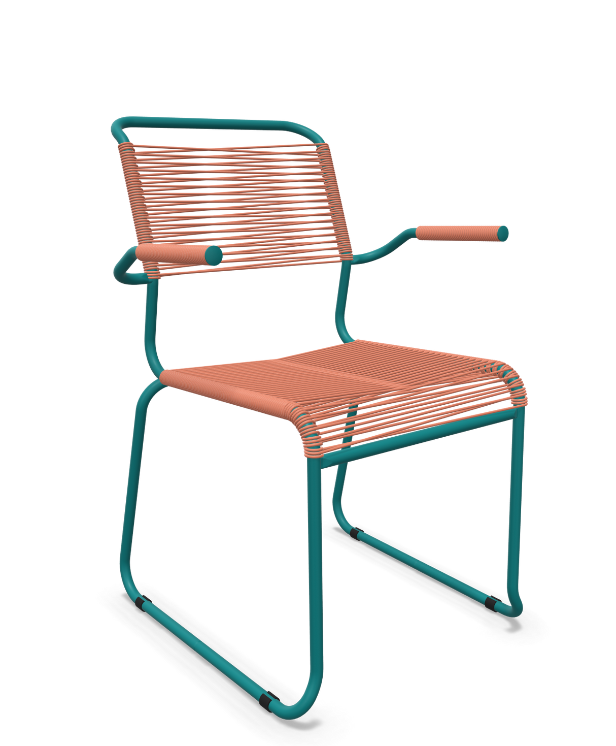 Schaffner Säntis Fauteuil repas Spaghetti pieds en luge