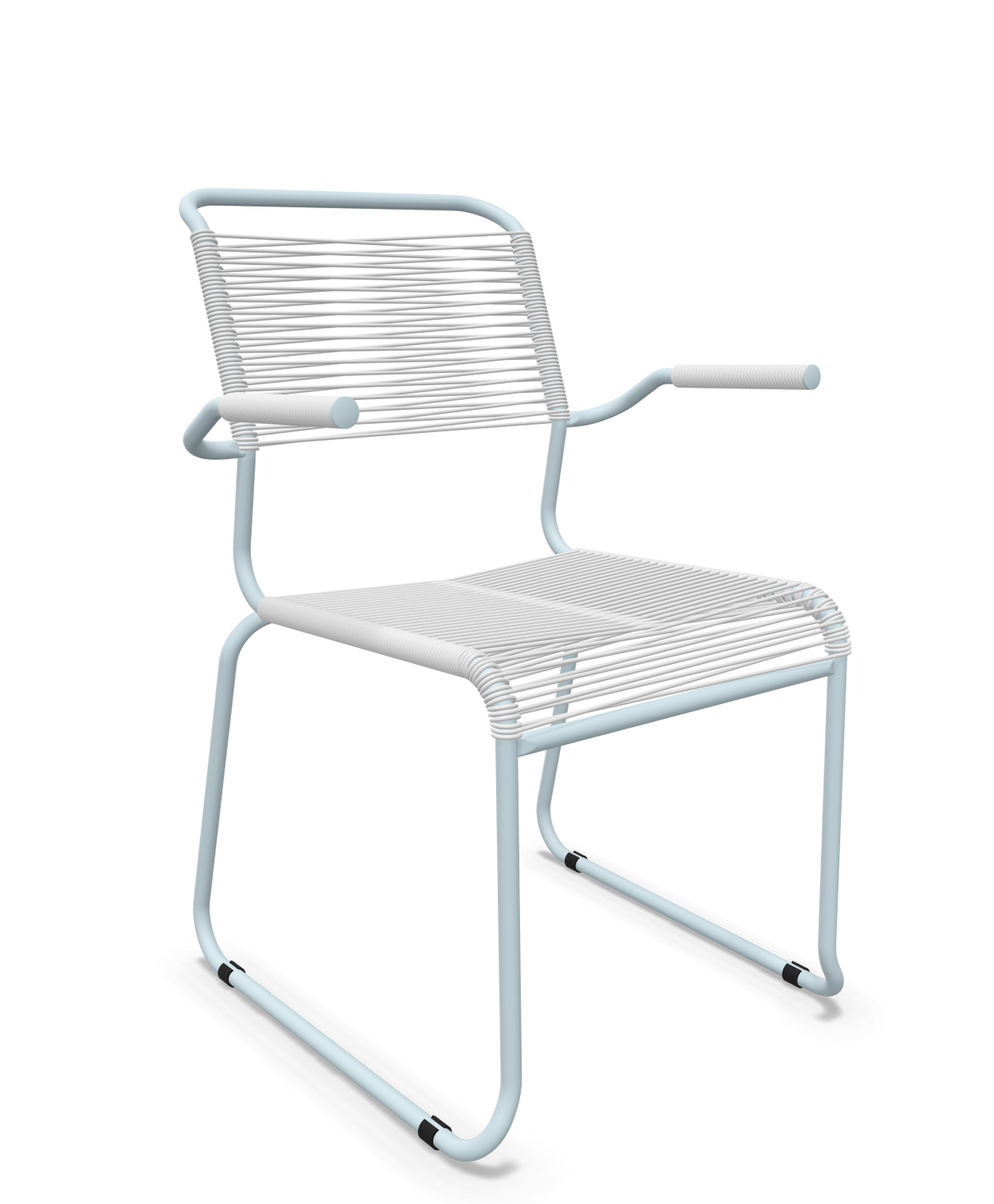 Schaffner Säntis Fauteuil repas Spaghetti pieds en luge