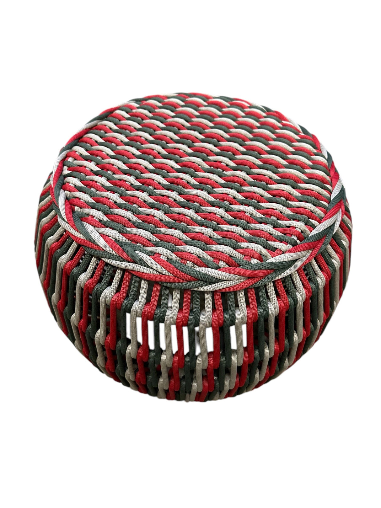 Sifas Tam Tam Pouf Red/Khaki TM06