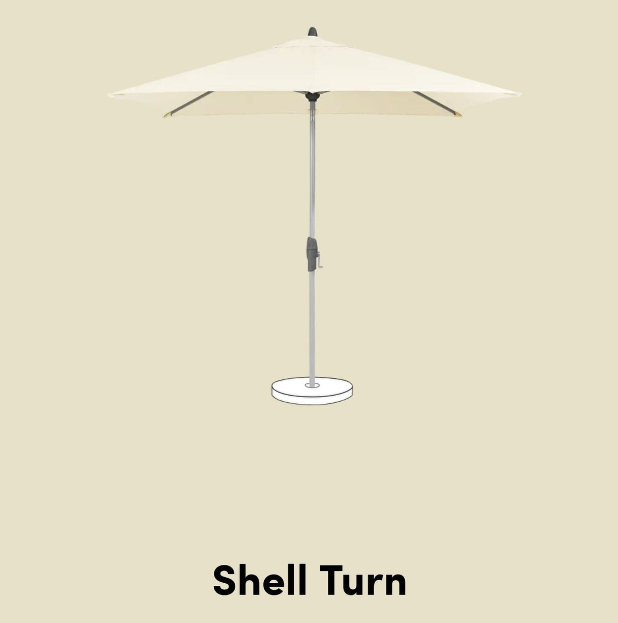 Suncomfort by Glatz Mât inférieur pour Parasol Shell Turn jusqu'à 2024