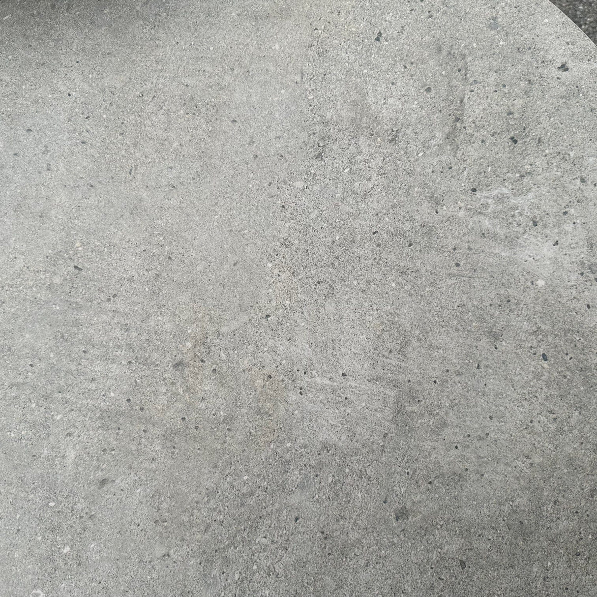 Tria Set de 3 tables basses gigognes en inox anthracite avec céramique