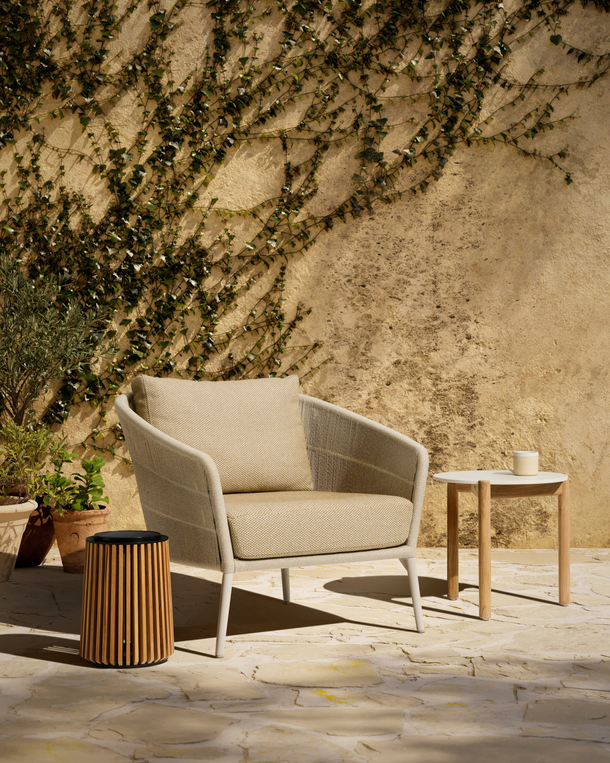Vincent Sheppard Maya lamp – Dune white, Flax