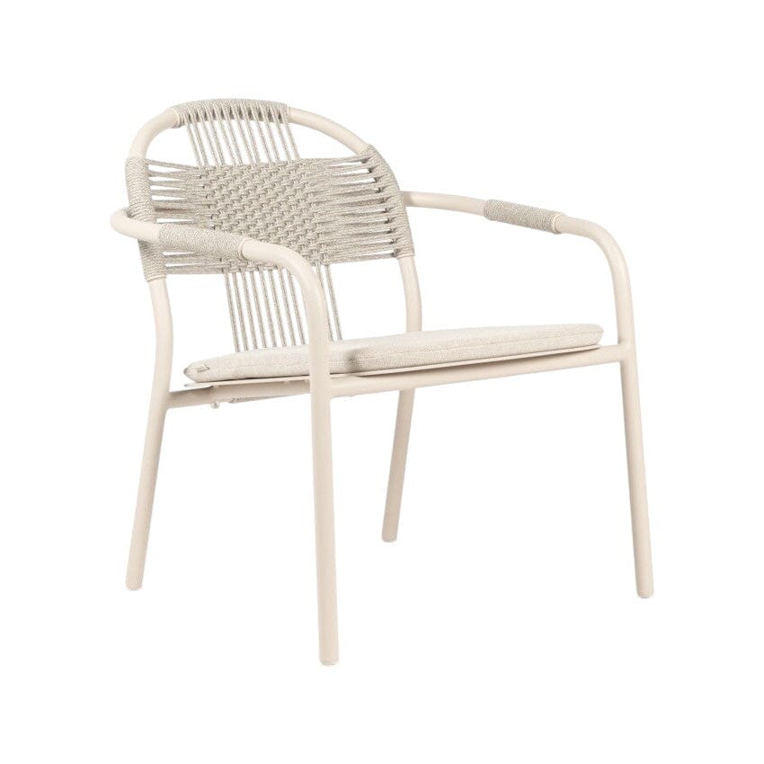 Vincent Sheppard Cleo Lounge Chair, coussin non inclus Dune White + Dune White