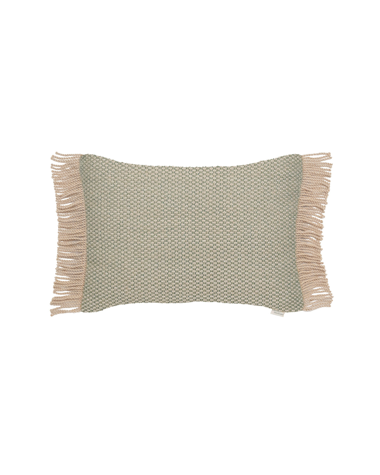 Vincent Sheppard Coussin déco Indira 50x35cm grandes franges Emerald (Cat.G)