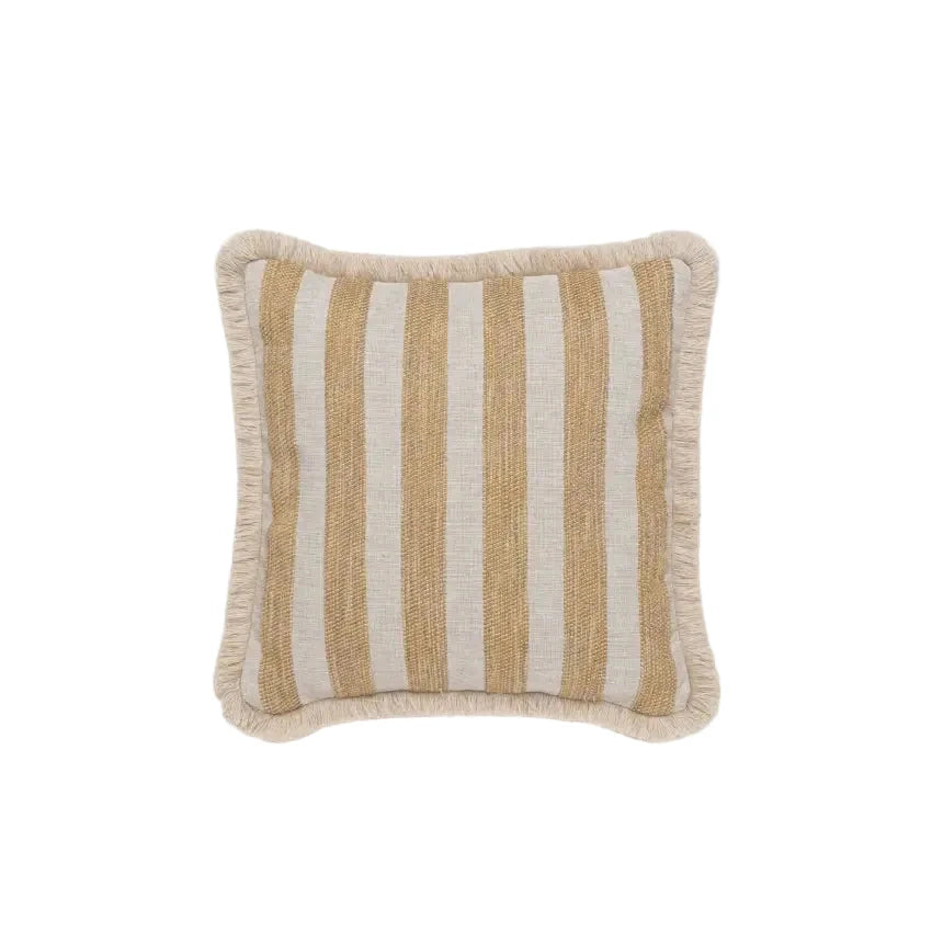 Vincent Sheppard Coussin déco Indira 50x50cm petites franges Fez Ochre (Cat.G)