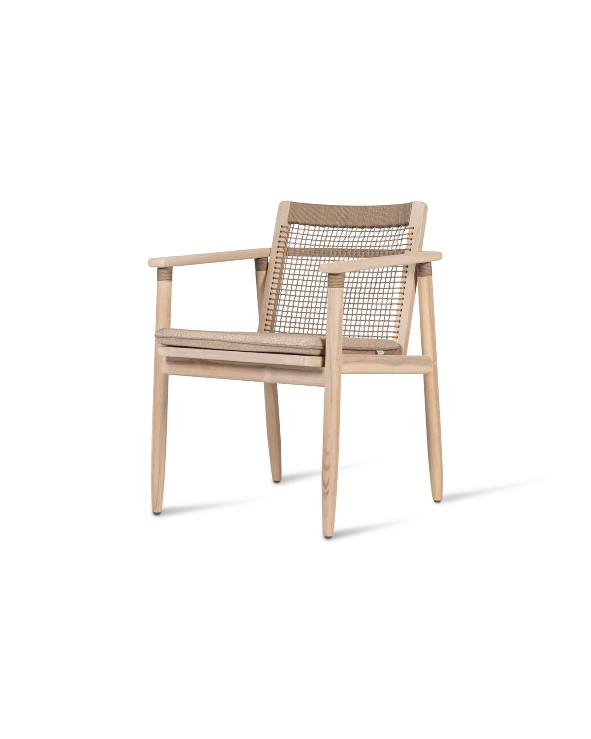 Vincent Sheppard David dining armchair – Aged teak, Grège